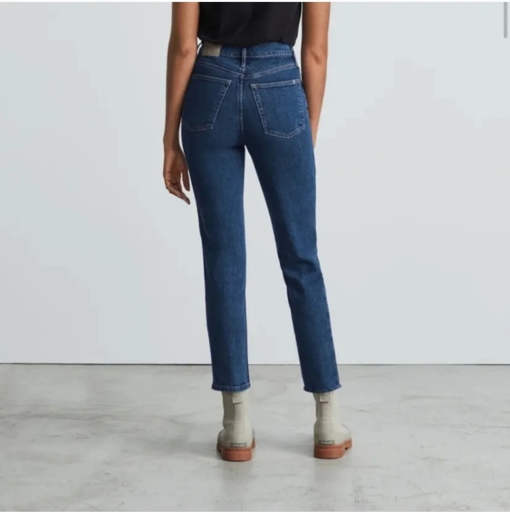 Everlane Dark Wash Rigid Denim Skinny / Slim Straight Jeans Sz 29 Ankle - Picture 2 of 8